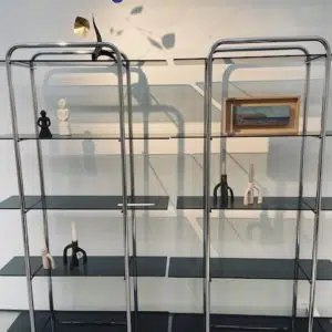 smoked glass shelf