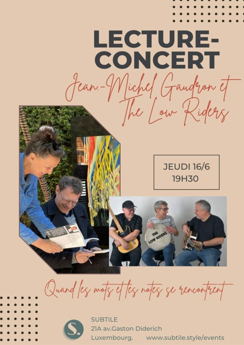 Poster concert jean-Michel Gaudron