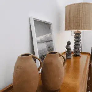 Stoneware vase with handle by Madam Stoltz (DK)