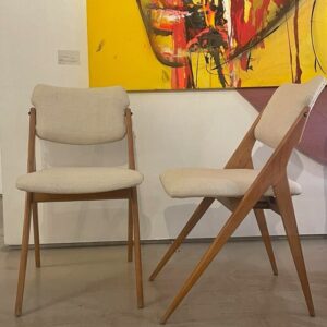 Set of four beech chairs by G.Guermonprez (circa 1950) - Image 2