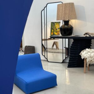 Pair of vintage blue armchairs (circa 1960)