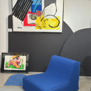 Blue Armchair vintage