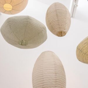 Handmade suspension paper shade by MADAMSOLTZ (DK) (round) - Image 3