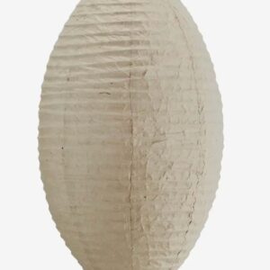 Handmade paper suspension/lamp shade by MADAMSOLTZ (DK) (oval) - Image 2