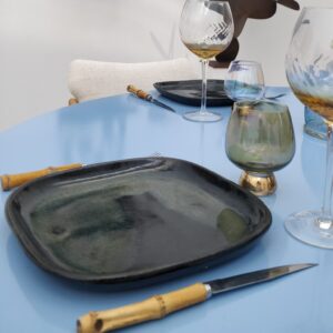 Handmade ceramic plate - by Atelier Pierre Culot (BE)