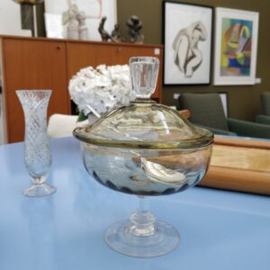Storage glass jar vintage