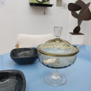 Vintage glass storage jar