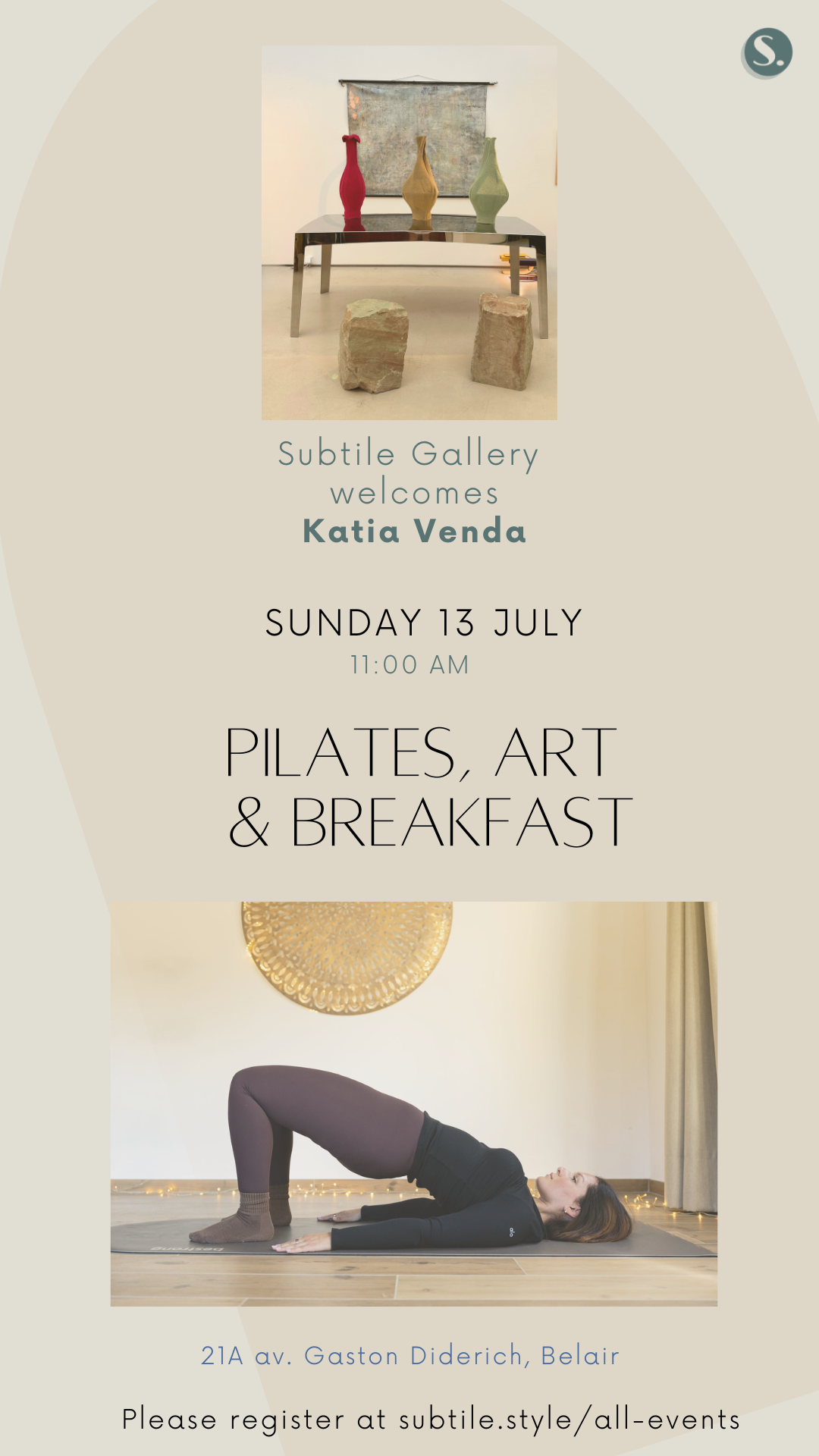 A Morning for Yourself — Pilates, Art & Breakfast 13 July @11.30am