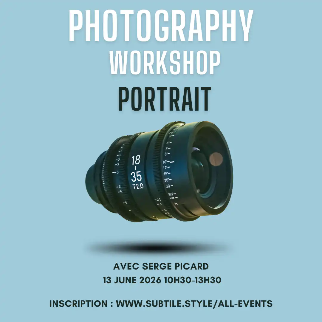 Photography Workshop with Serge Picard: Portrait - 13 June @10.30am